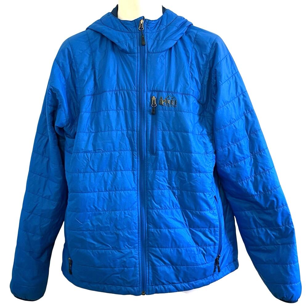 REI Royal Blue Puffer Jacket Coat Large